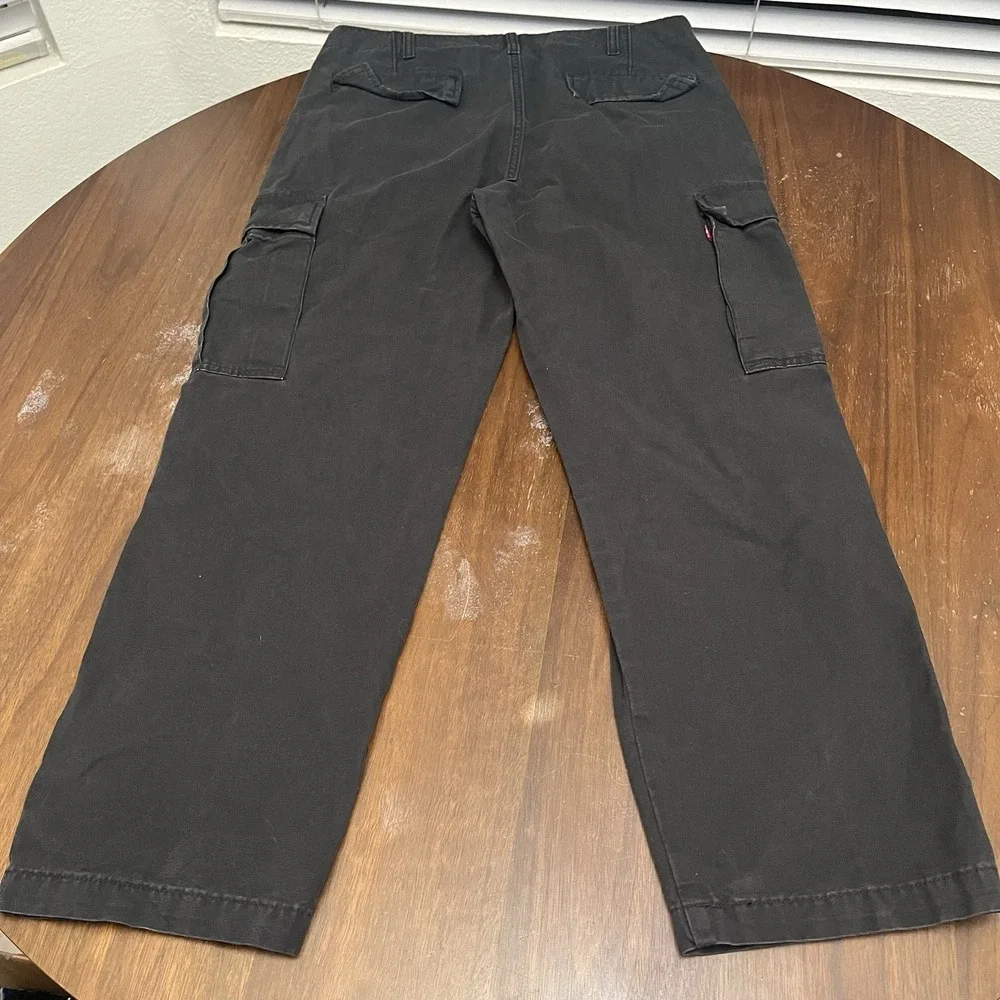 Levi's XX Cargo Straight Pants Mens 34x30 Black Denim Utility Workwear